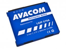 Baterie AVACOM GSLG-KP500-S880A do mobilu LG KP500 Li-Ion 3,7V 880mAh (náhrada LGIP-570A)  (GSLG-KP500-S880A)