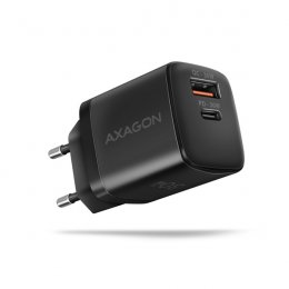 AXAGON ACU-PQ30, Sil nabíječka do sítě 30W, 2x port (USB-A + USB-C), PD3.0/ PPS/ QC4+/ SFC/ AFC/ Apple