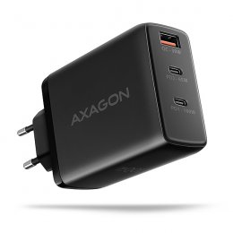 AXAGON ACU-DPQ100, GaN nabíječka do sítě 100W, 3x port (USB-A + dual USB-C), PD3.0/ PPS/ QC4+/ Apple