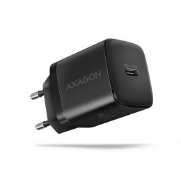 AXAGON ACU-PD20, nabíječka do sítě 20W, 1x port USB-C, PD3.0/ PPS/ QC4+/ AFC/ Apple, černá  (ACU-PD20)