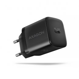 AXAGON ACU-PD30, Sil nabíječka do sítě 30W, 1x port USB-C, PD3.0/ PPS/ QC4+/ SFC/ AFC/ Apple, černá  (ACU-PD30)