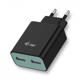 i-tec USB Power Charger 2 Port 2.4A Black  (CHARGER2A4B)