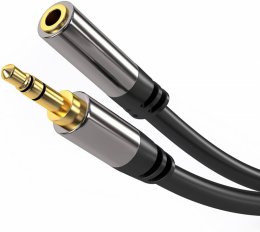 PremiumCord HQ stíněný prodlužovací kabel Jack 3.5mm - Jack 3.5mm M/ F 5m  (kjqmf5)