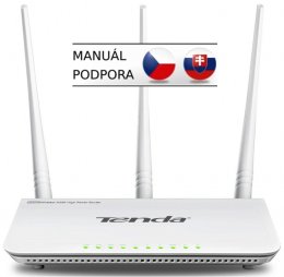 Tenda F3 (F303) WiFi N Router 802.11 b/ g/ n, 300 Mbps, WISP, Universal Repeater, 3x 5 dBi antény  (75010304)