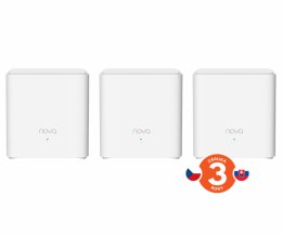 Tenda Nova EX3 (3-pack) WiFi6 AX1500 Mesh Gigabit system, 6xGLAN/ GWAN, WPA3, VPN, SMART CZ aplikace  (75011985)