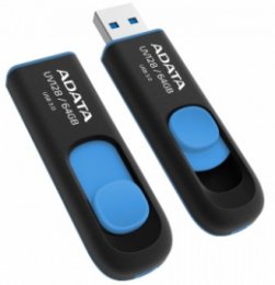 ADATA UV128/ 64GB/ USB 3.0/ USB-A/ Modrá  (AUV128-64G-RBE)
