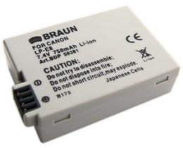 Braun akumulátor CANON LP-E8, 950mAh  (59381)