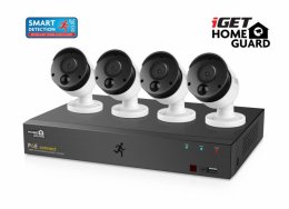 iGET HGNVK85304 - Kamerový PoE FullHD set, 8CH NVR + 4x IP 1080p kamera, SMART detekce, W/ M/ Andr/ iOS  (75020537)