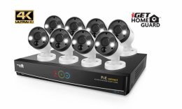 iGET HGNVK164908 - Kamerový UltraHD 4K PoE set, 16CH NVR + 8x IP 4K kamera, zvuk, SMART W/ M/ Andr/ iOS  (75020555)