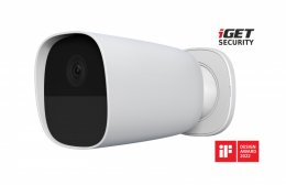 iGET SECURITY EP26 White - WiFi bateriová FullHD kamera, IP65, zvuk,samostatná a pro alarm M5-4G CZ  (75020626)