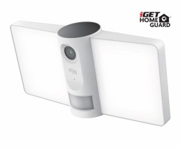 iGET HGFLC890 - WiFi venkovní IP FullHD 1080p kamera s LED světlem a zvukem, IP66, 230V, siréna  (75020551)