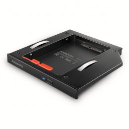 AXAGON RSS-CD12 rámeček pro 2.5" SSD/ HDD do DVD slotu, 12.7 mm, LED, hliník  (RSS-CD12)