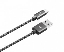 ALIGATOR PREMIUM 2A kabel, USB-C, černý  (DATKP26)