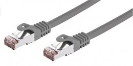 Kabel C-TECH patchcord Cat6, FTP, šedý, 15m  (CB-PP6F-15)