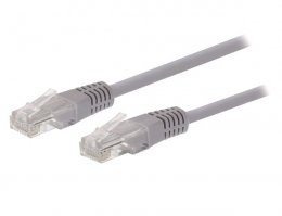 Kabel patchcord Cat5e, UTP, šedý, 30m  (CB-PP5-30)