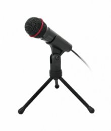 Stolní mikrofon C-TECH MIC-01, 3,5" stereo jack, 2.5m  (MIC-01)