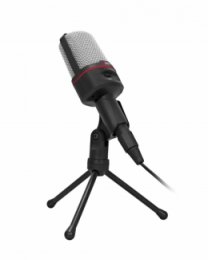 Stolní mikrofon C-TECH MIC-02, 3,5" stereo jack, 2.5m  (MIC-02)