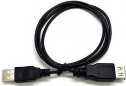 C-TECH USB A-A 3m 2.0 prodlužovací, černý  (CB-USB2AA-3-B)