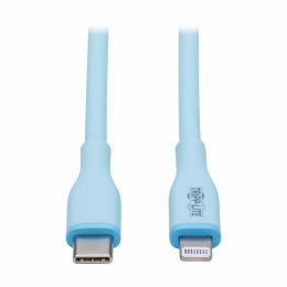 Tripplite Kabel USB-C / Lightning Synch/ Nabíjení,MFi,Samec/ Samec,Safe-IT Antibakt,flex,sv.modrá,0.91m  (M102AB-003-S-LB)