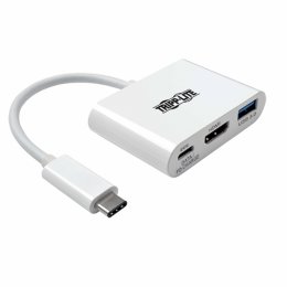 Tripplite Adaptér USB-C /  HDMI 4K, s USB-A, s nabíjením PD, HDCP, bílá  (U444-06N-H4U-C)