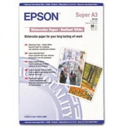 EPSON A3+ Watercolor Paper Radiant White (20listů)  (C13S041352)