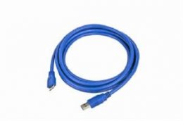 Kabel USB A-B micro 1,8m 3.0, modrý  (CCP-mUSB3-AMBM-6)