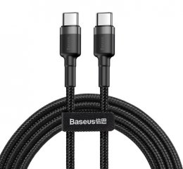 Baseus CATKLF-HG1 Cafule Kabel USB-C 60W 2m Gray/ Black  (6953156285231)
