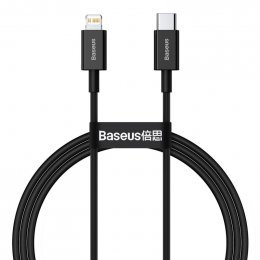 Baseus CATLYS-A01 Superior Fast Charging Datový Kabel USB-C to Lightning  20W 1m Black  (6953156205307)