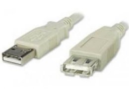 PremiumCord USB 2.0 kabel prodlužovací, A-A, 1m  (kupaa1)