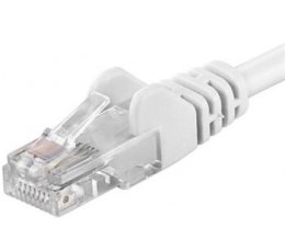 Patch kabel UTP RJ45-RJ45 level 5e 1m bílá  (sputp01W)
