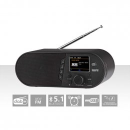 DABMAN d105 Kompaktní rádio DAB+ /FM / Bluetooth černé 22-314-00  (22-314-00)