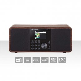 DIRA S 24i Multifunkční stereofonní rádio DAB+ / FM / Internet / Bluetooth Wood 30-200-01  (30-200-01)