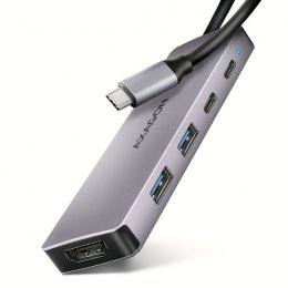 AXAGON HMC-5H60, USB 5Gbps hub, porty 2x USB-A, 1x USB-C, HDMI 4k/ 60, PD 100W, kabel USB-C 15cm