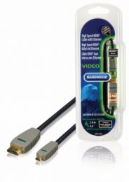 High Speed HDMI Kabel s Ethernetem HDMI Konektor - HDMI Micro Konektor 2.00 m Modrá BVL1702  (BVL1702)