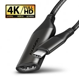 AXAGON RVC-HI2M, USB-C -> HDMI 2.0a redukce /  adaptér, 4K/ 60Hz HDR10