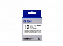 Epson Label Cartridge Vinyl LK-4WBVN Black/ White 12mm (7 metres)  (C53S654041)