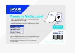 Premium Matte Label Cont.R, 105mmx35m, MOQ 18ks  (C33S045727)