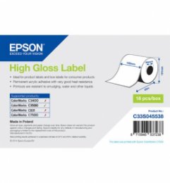 High Gloss Label Cont.R, 102mm x 33m  (C33S045538)