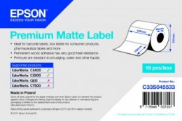 Premium Matte Label -102mm x152mm, 225 labels  (C33S045533)