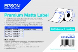 Premium Matte Label 105x210 mm, 282 lab  (C33S045740)