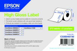 High Gloss Label 105 x 210mm, 273 lab  (C33S045730)
