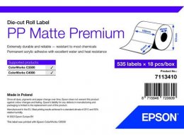 PP Matte Label Premium, 102mm x 51mm, 535 Labels  (7113410)
