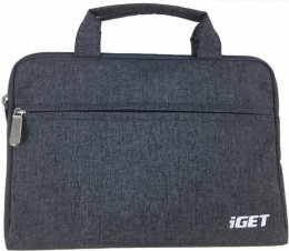 iGET iB10 - univerzální pouzdro na zip s poutky do 10.1" pro tablety - šedočerná  (84002646)