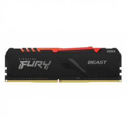 Kingston FURY Beast/ DDR4/ 16GB/ 2666MHz/ CL16/ 1x16GB/ RGB/ Black  (KF426C16BB2A/16)