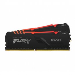Kingston FURY Beast/ DDR4/ 32GB/ 3200MHz/ CL16/ 2x16GB/ RGB/ Black  (KF432C16BB12AK2/32)