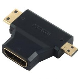 PremiumCord Adapter HDMI na miniHDMI - microHDMI  (kphdma-17)