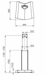 Stylový LCD stojan Vogel´s PFF 2420, nosnost 70 kg  (PFF 2420)