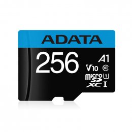 Adata/ SDXC/ 256GB/ UHS-I U1 /  Class 10/ + Adaptér  (AUSDX256GUICL10A1-RA1)