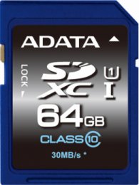 ADATA/ SDXC/ 64GB/ UHS-I U1 /  Class 10  (ASDX64GUICL10-R)