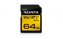 Adata/ SDXC/ 64GB/ UHS-II U3 /  Class 10  (ASDX64GUII3CL10-C)